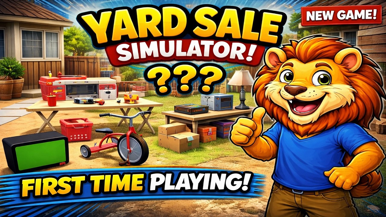 Yard Sale Simulator | First look and playthrough | Let's make some cash! Road To 250 Subs.