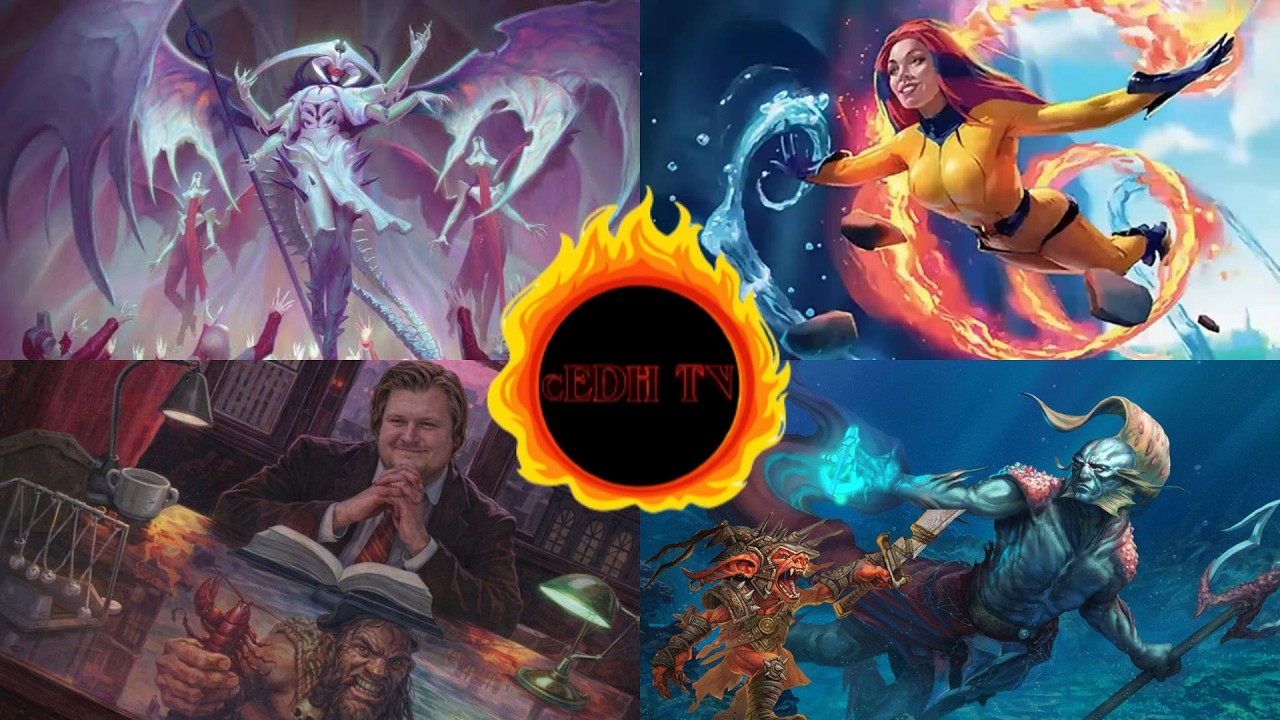Crystal Inhuman Princess vs Atraxa vs Rograkh and Thrasios vs Tymna and Dargo cEDH Gameplay