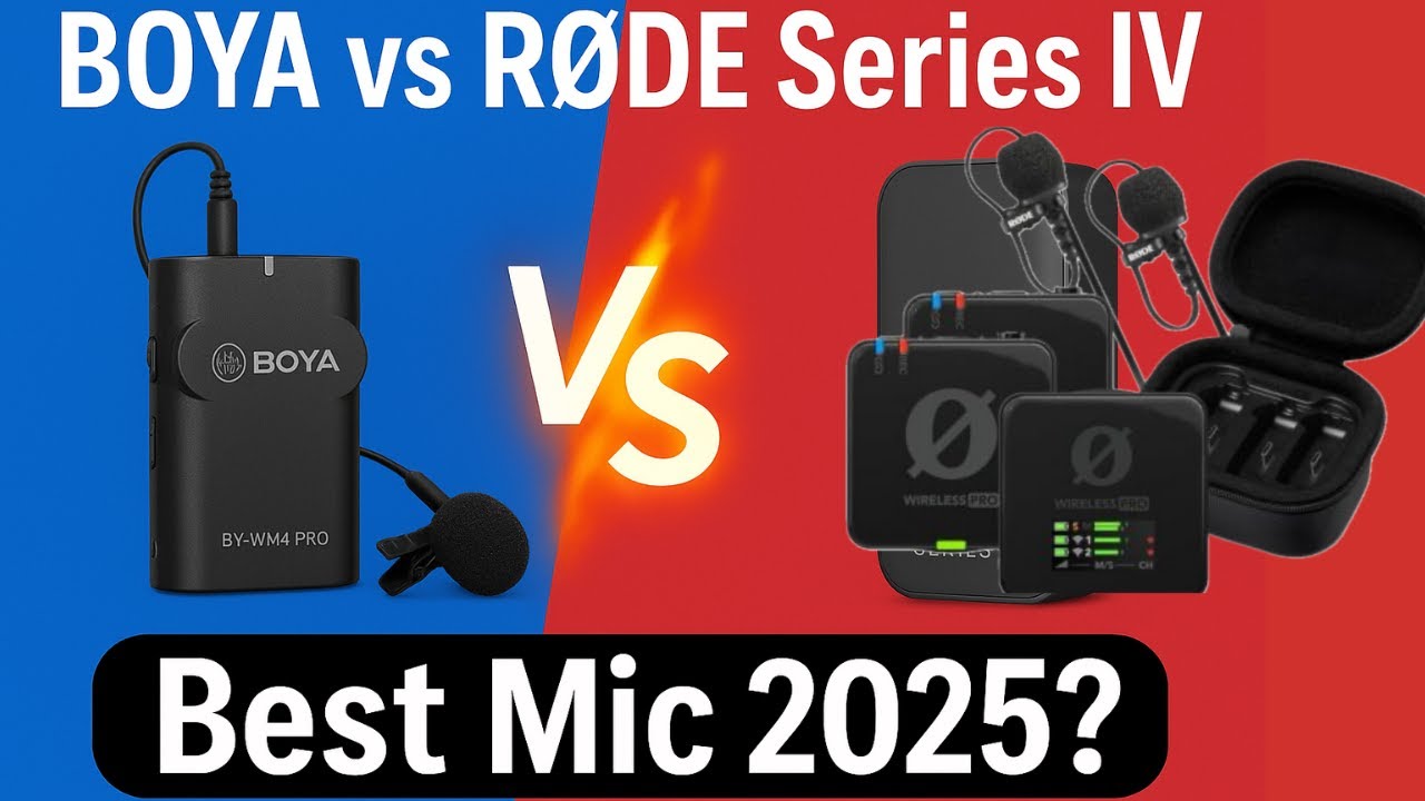 Best Wireless Mic for YouTube? Boya BY-AWM4 Pro vs Rode / Best Budget Wireless Mic?