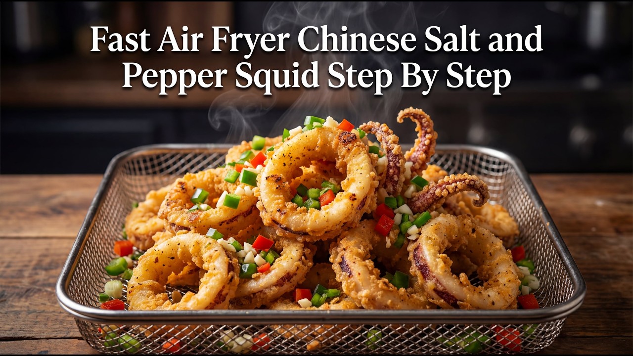 Fast Chinese Salt and Pepper Squid (Air Fryer) Cooking Guide Step By Step