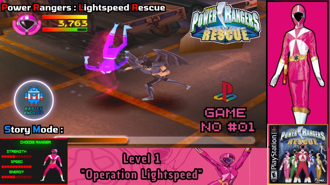 Power Rangers Lightspeed Rescue PS1 - Level 1: Operation Lightspeed