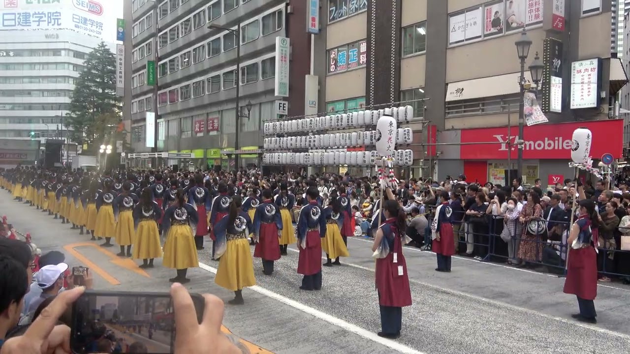 早稲田大学 東京花火『彩の輪』　アゼリア会場　第２６回東京よさこい　２日目