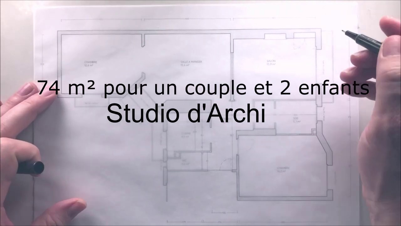 74 m² pour un couple et deux enfants