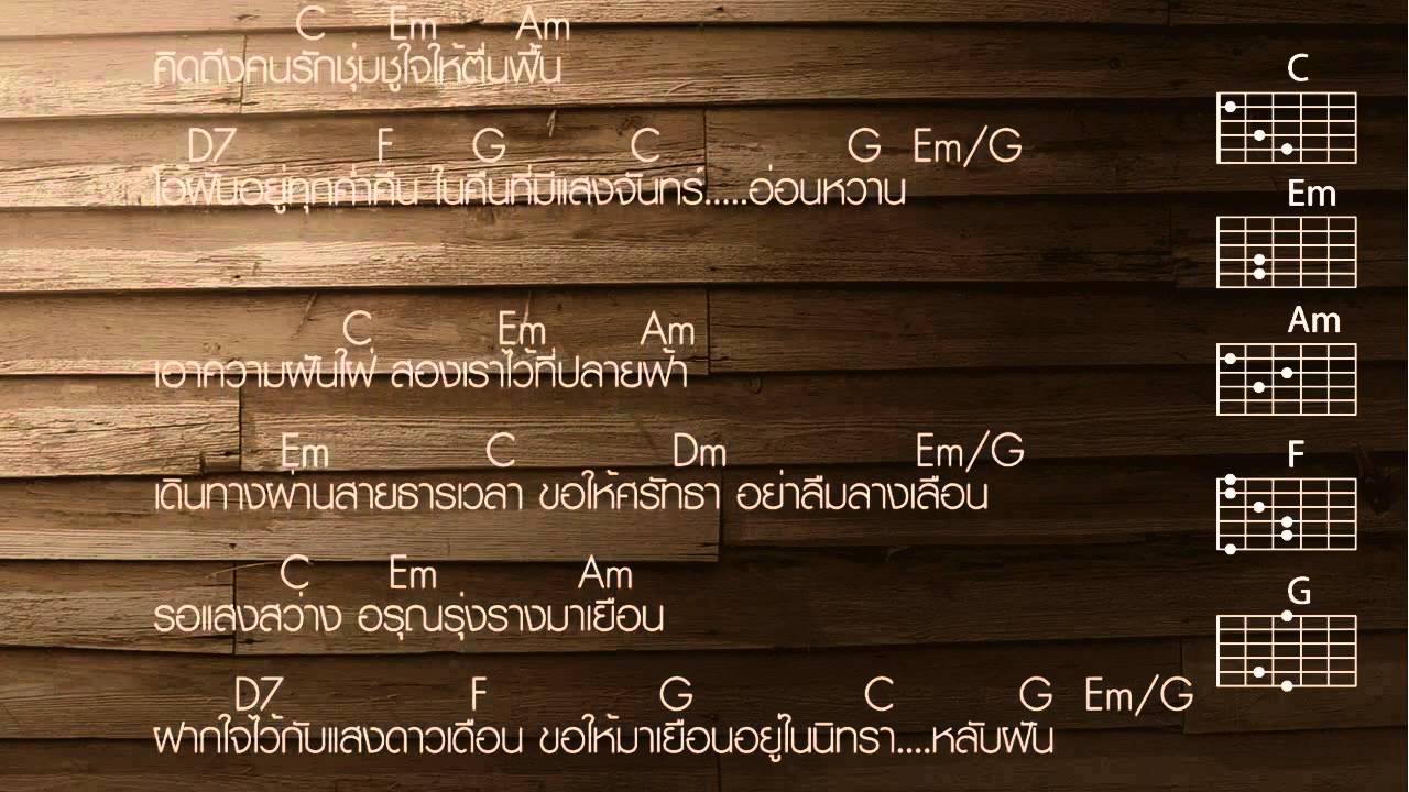 แสงจันทร์-มาลีฮวนน่า คอร์ดกีตาร์