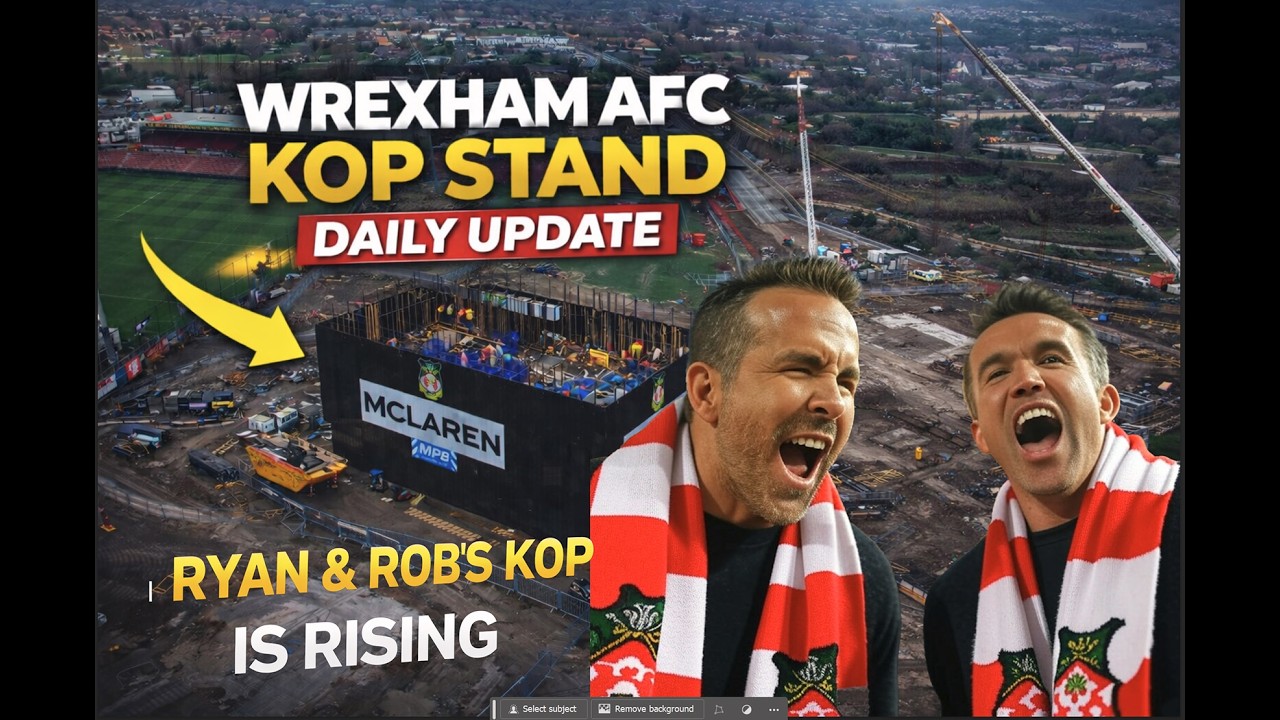 WREXHAM AFC KOP CONSTRUCTION NEWS