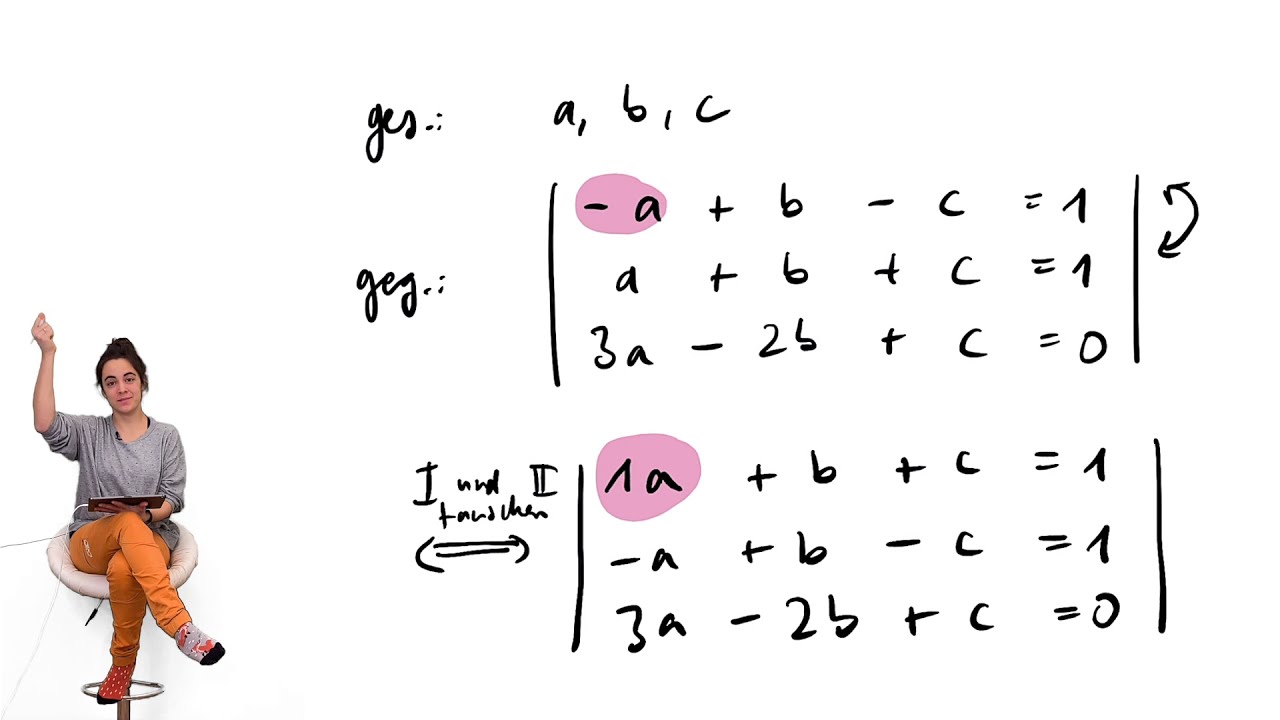 Gauß-Algorithmus  | Lineare Gleichungssysteme geschickt lösen