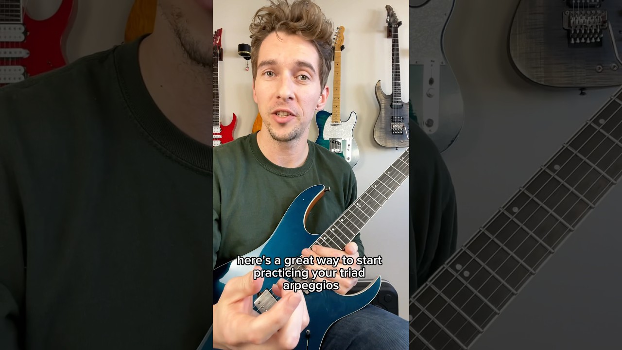How to practice your triad arpeggios on guitar!
