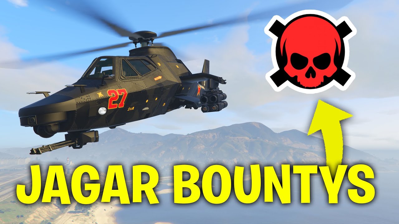GTA 5 ONLINE - JAGAR BOUNTYS I FREEMODE MED OP-HELIKOPTER