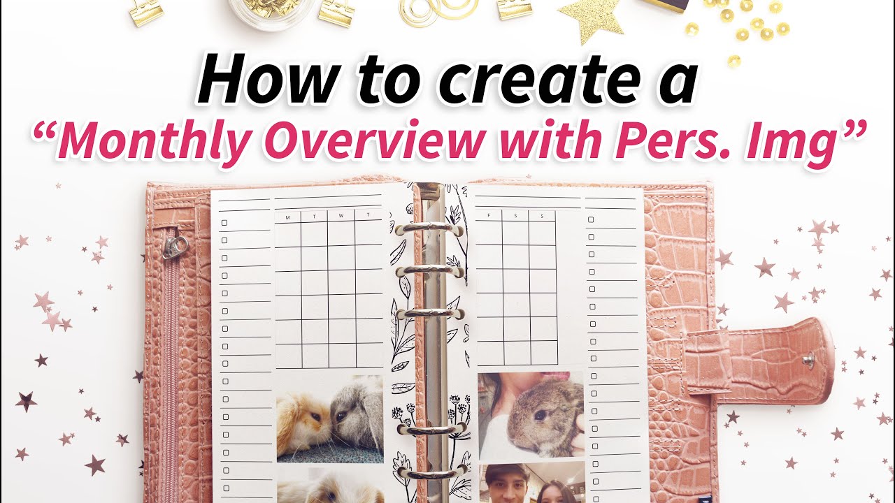 How to create a Monthly Overview with Personal Images + Explaining Export & Printing