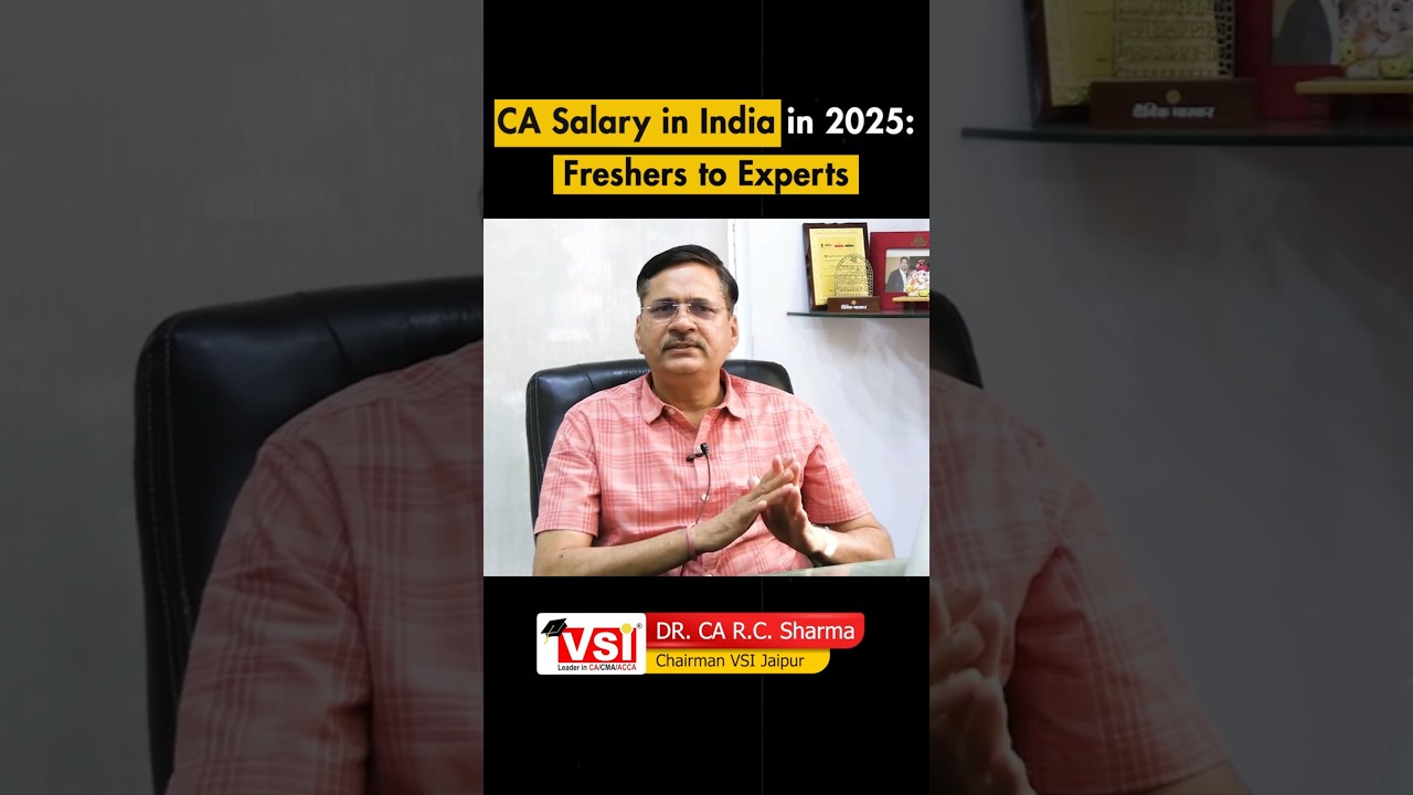 CA Salary in India for Freshers to Experts | How Much Do CAs Earn in 2025? 💰