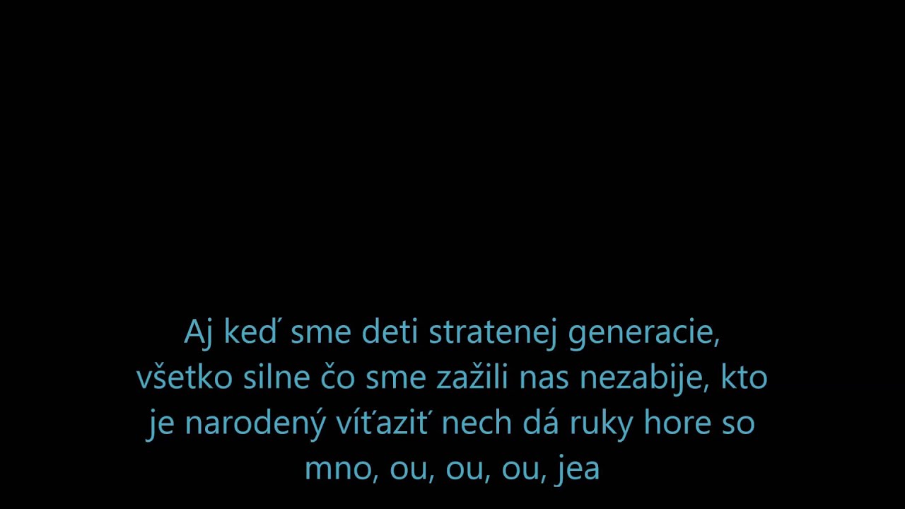 Rytmus feat Ego- Deti stratenej generacie (TEXT)