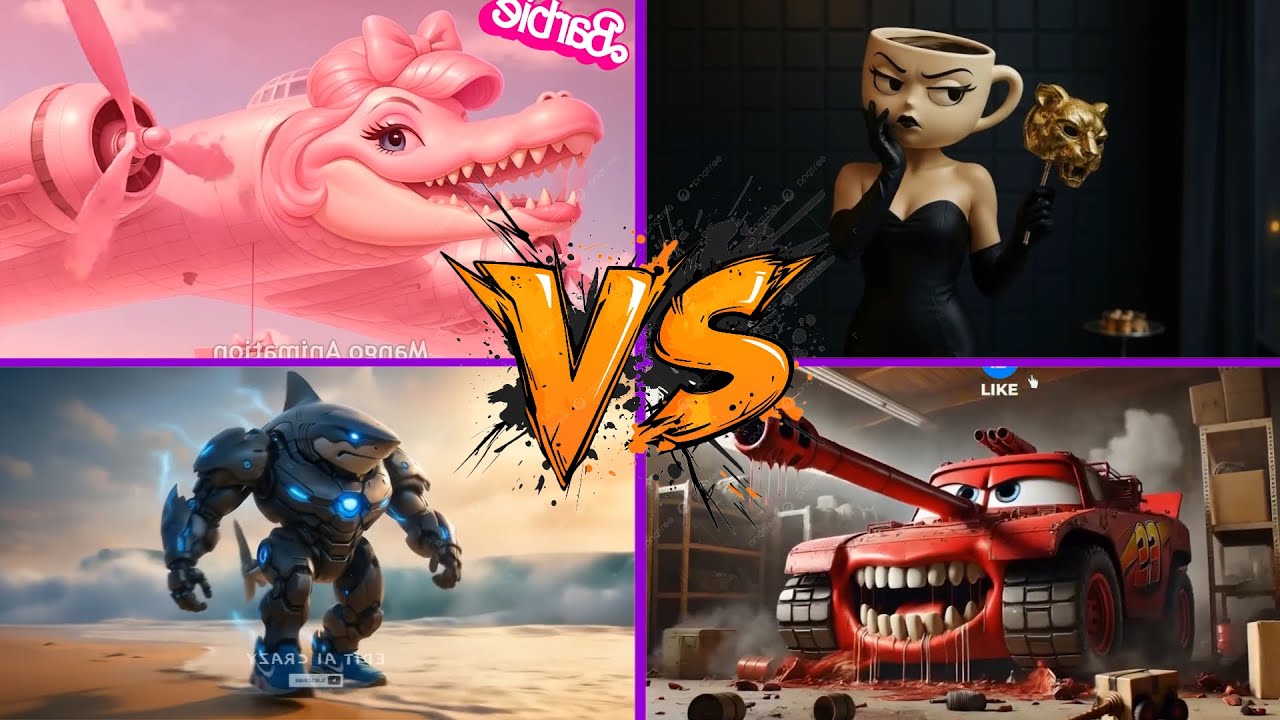 BRAINROT BARBIE 🆚  BRAINROT SQUID GAME 🆚 TRANSFORMERS 🆚 MCQUEEN | Spin Wheel - Tiles Hop EDM Rush!