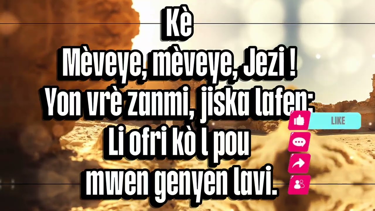 🎶 Jezu te fèt nan yon krèch mizerab – Chan louwanj ak adorasyon| 88- chan desperans