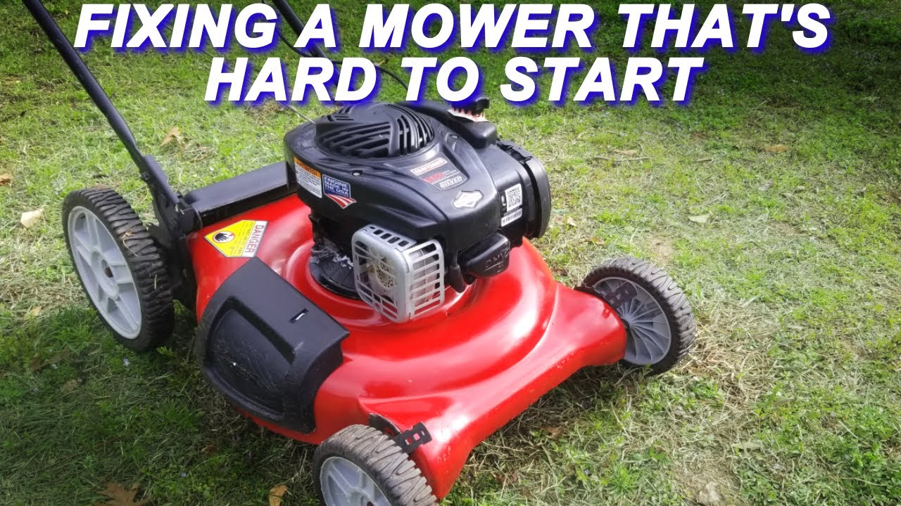 Fixing A Craftsman Mower That's Tough To Start