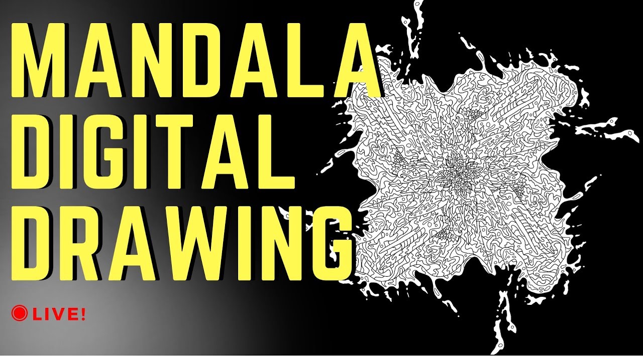 Mandala Digital Drawing Live! XP-Pen Artist 22E Pro [EP1] J.Sheetz