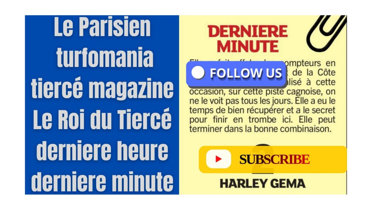 PARISIAN KING TRIFECTA TURFOMANIA LAST MINUTE PYRAMID CHANCES LAST HOUR T.MAGAZINE 08/03/26