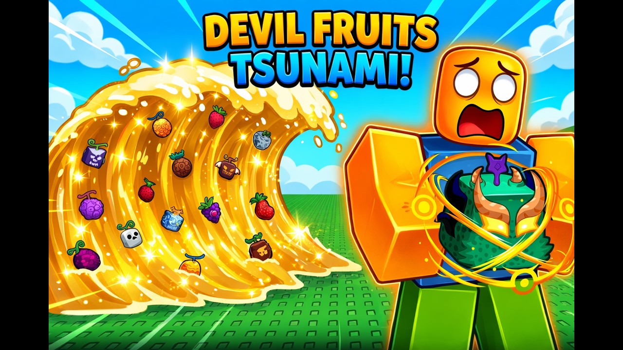Échapper au TSUNAMI… Mais ATTRAPER un MAXIMUM de FRUITS !