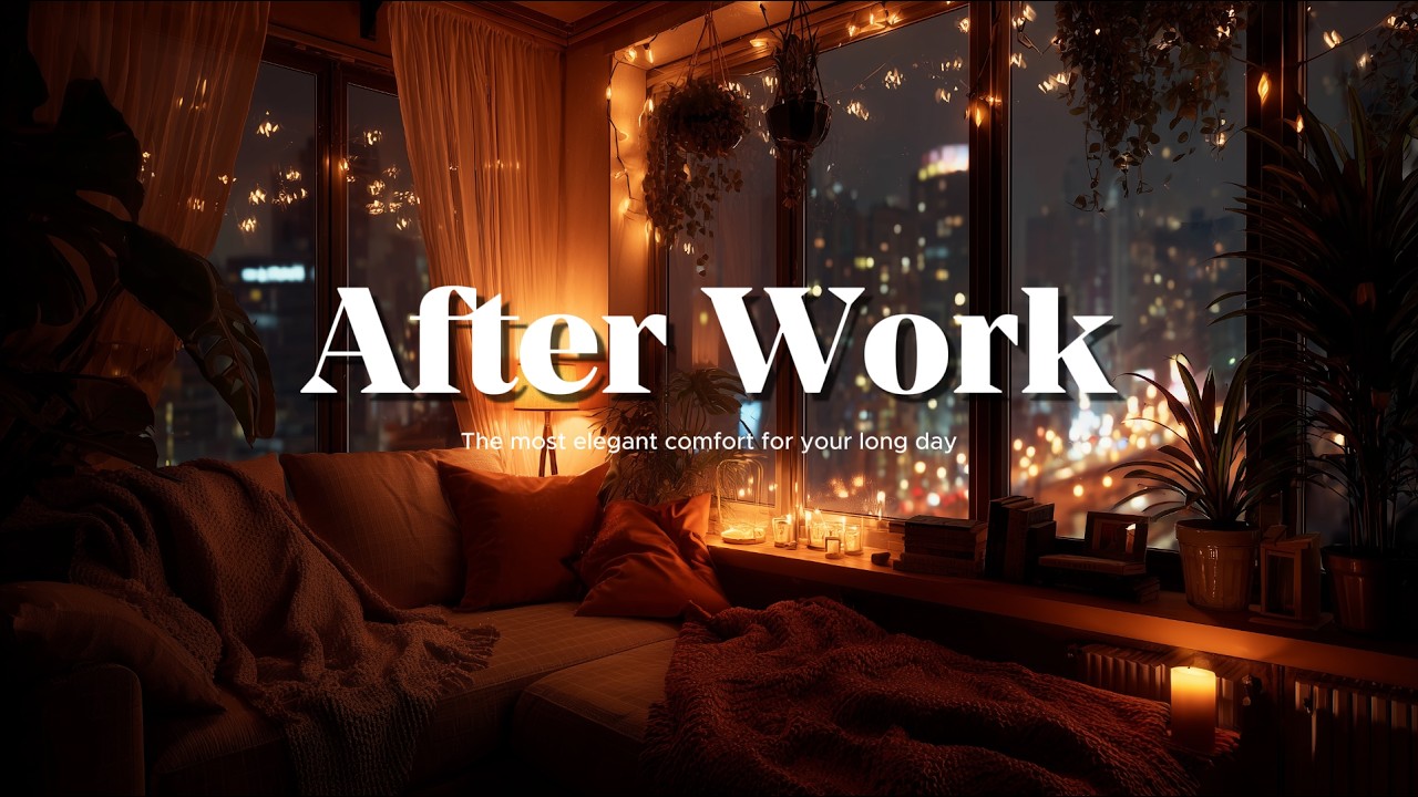 (no lyrics) Music & Ambience | Mid-Tempo Jazz for after Work✨ Smooth Piano & City Nightscape🌙