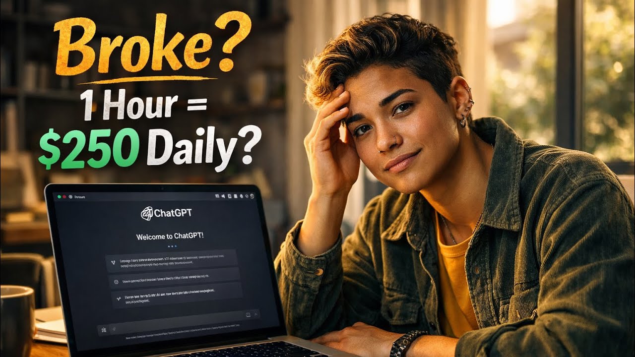 Earn $250/Day with ChatGPT in 2026: AI Side Hustle Blueprint (No Skills Needed!)