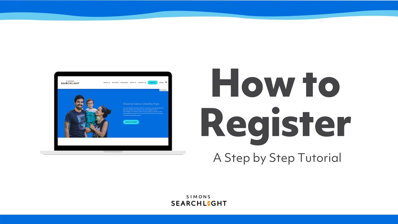 How to Register in Simons Searchlight (a step by step tutorial)