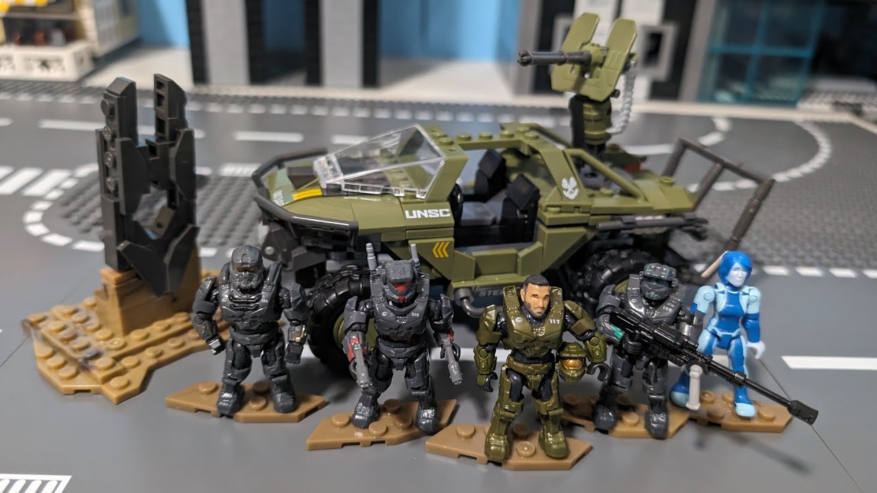 Fleetcom Warthog Review (Halo Mega Construx Moc Diorama) Diorama Dissection