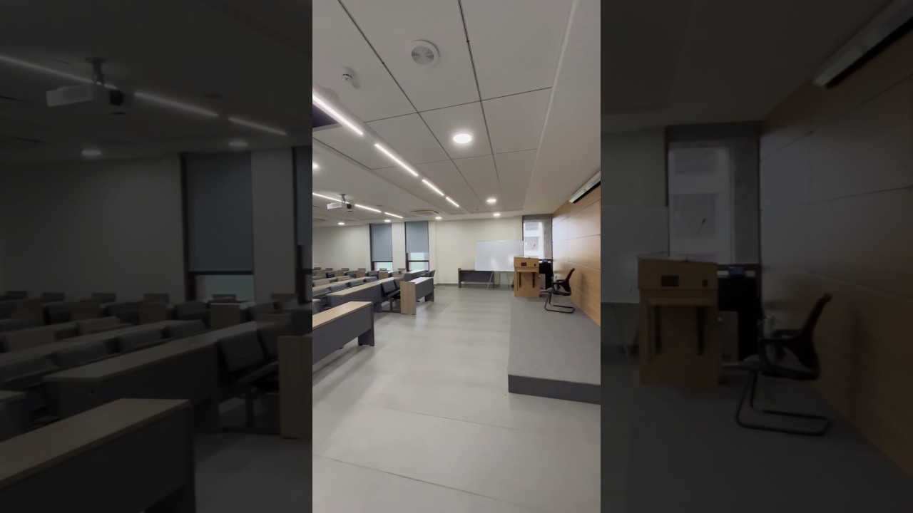 Classroom at NFSU Gandhinagar ! #SmartClassroom  #CampusTour #TechInEducation