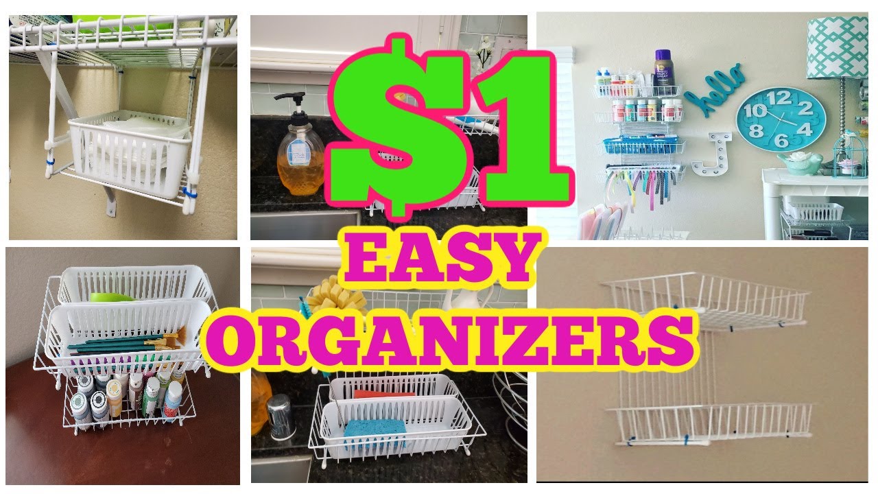 DIY DOLLAR TREE ORGANIZATION EASY IDEAS AND HACKS