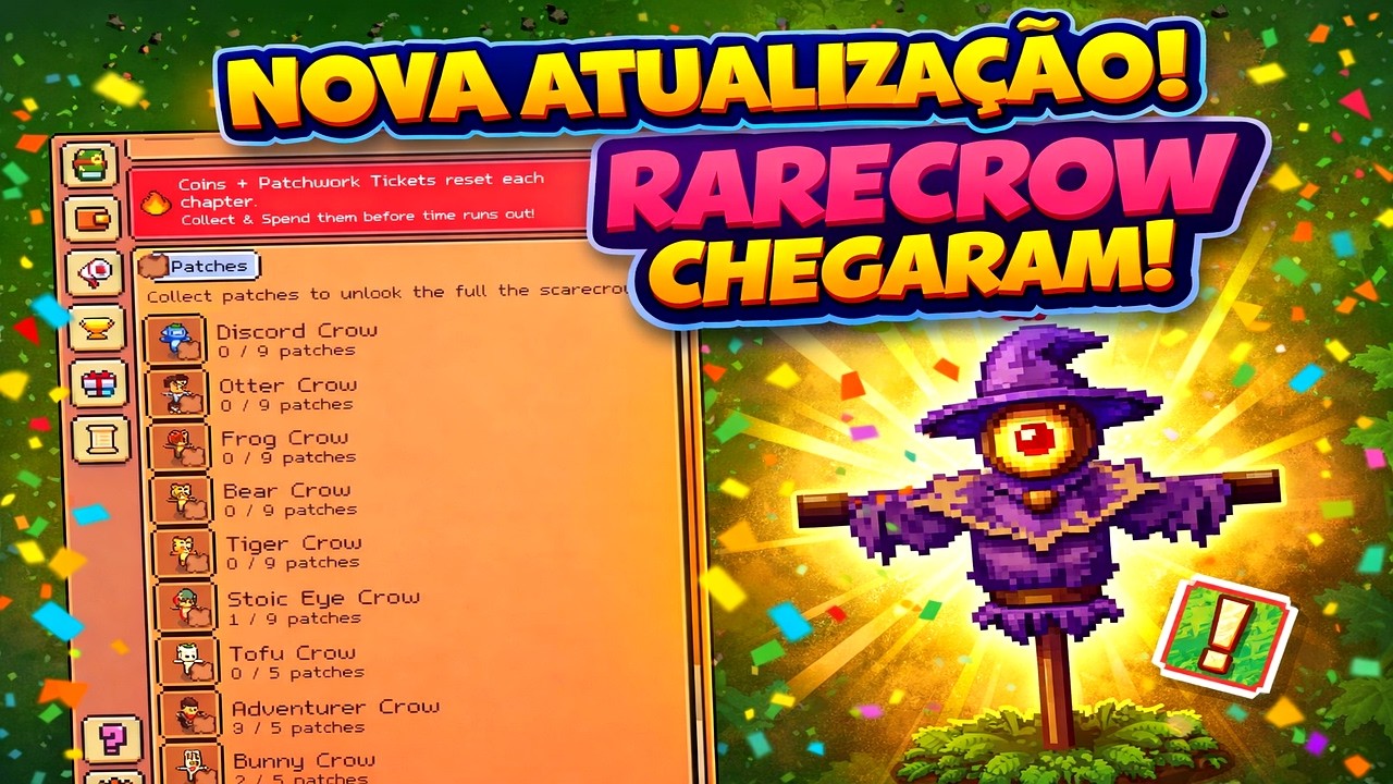 “NOVA ATUALIZAÇÃO! 😱 RARECROWS MUDARAM TUDO!”