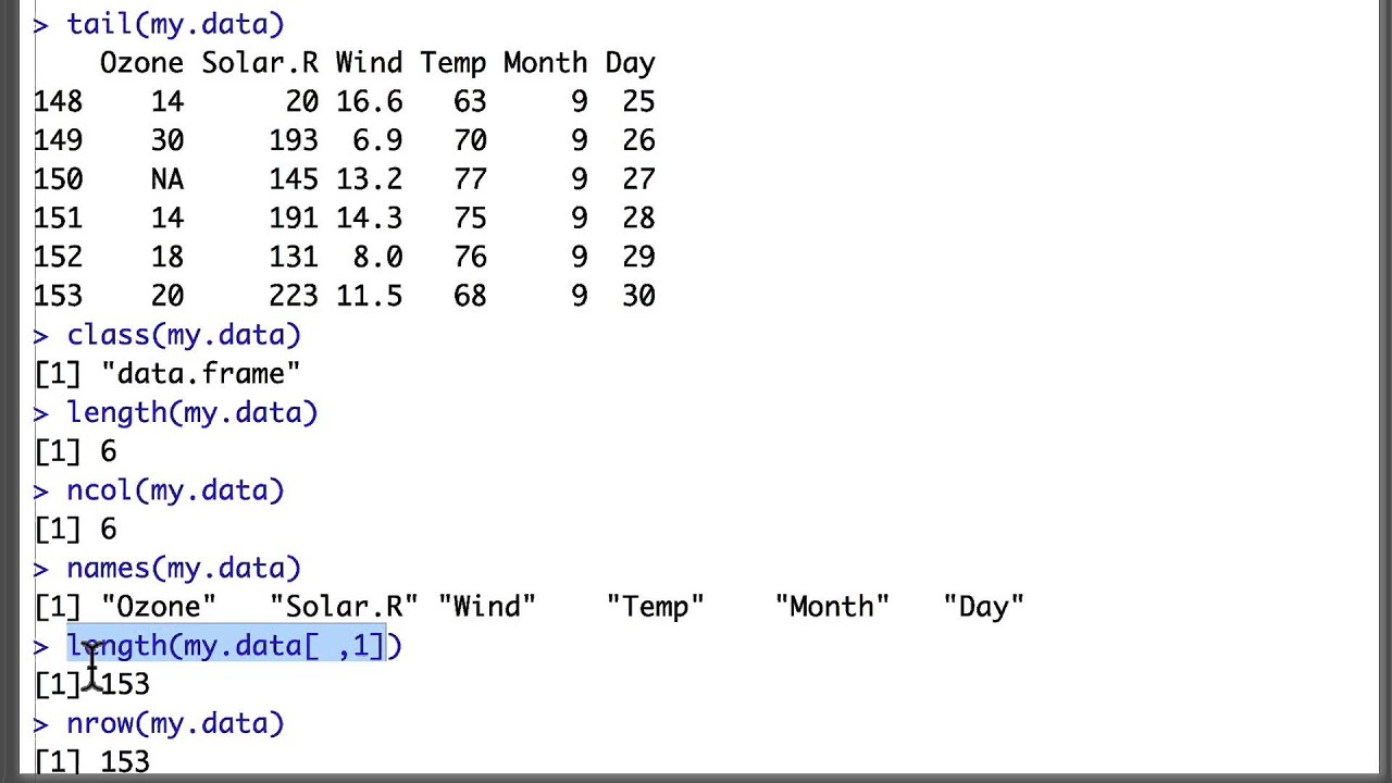 Exploring data in R