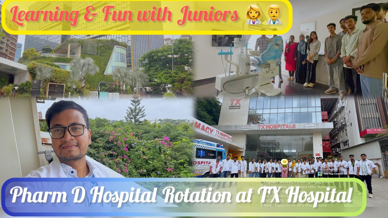 Pharm D Hospital Rotation at TX Hospital | Learning & Fun with Juniors 👩‍⚕️👨‍⚕️