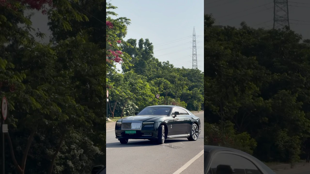 First Rolls Royce EV in Bangalore! Spectre ⚡️#RollsRoyce #Spectre #Bangalore