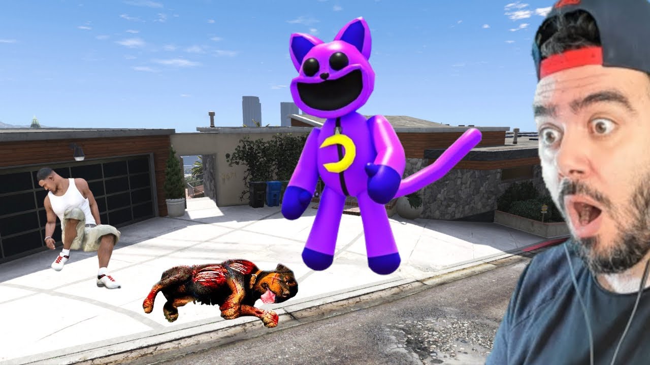 CATNAP FRANKLININ EVINI BULDU YOK ETTI HEPSI ÖLDÜ - GTA 5 MODS