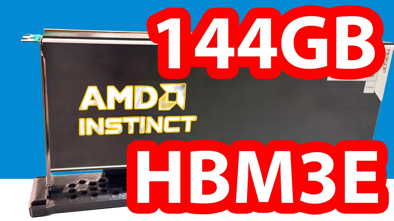 THIS is AMD's New 144GB HBM3E PCIe GPU AMD Instinct MI350P