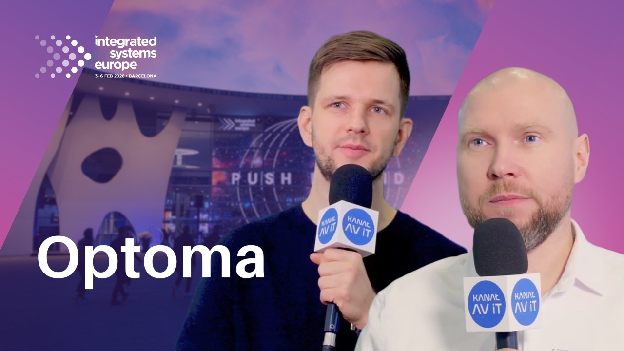 Optoma na ISE 2026 | Duży obraz dla firm i edukacji - monitory, projektory, immersja