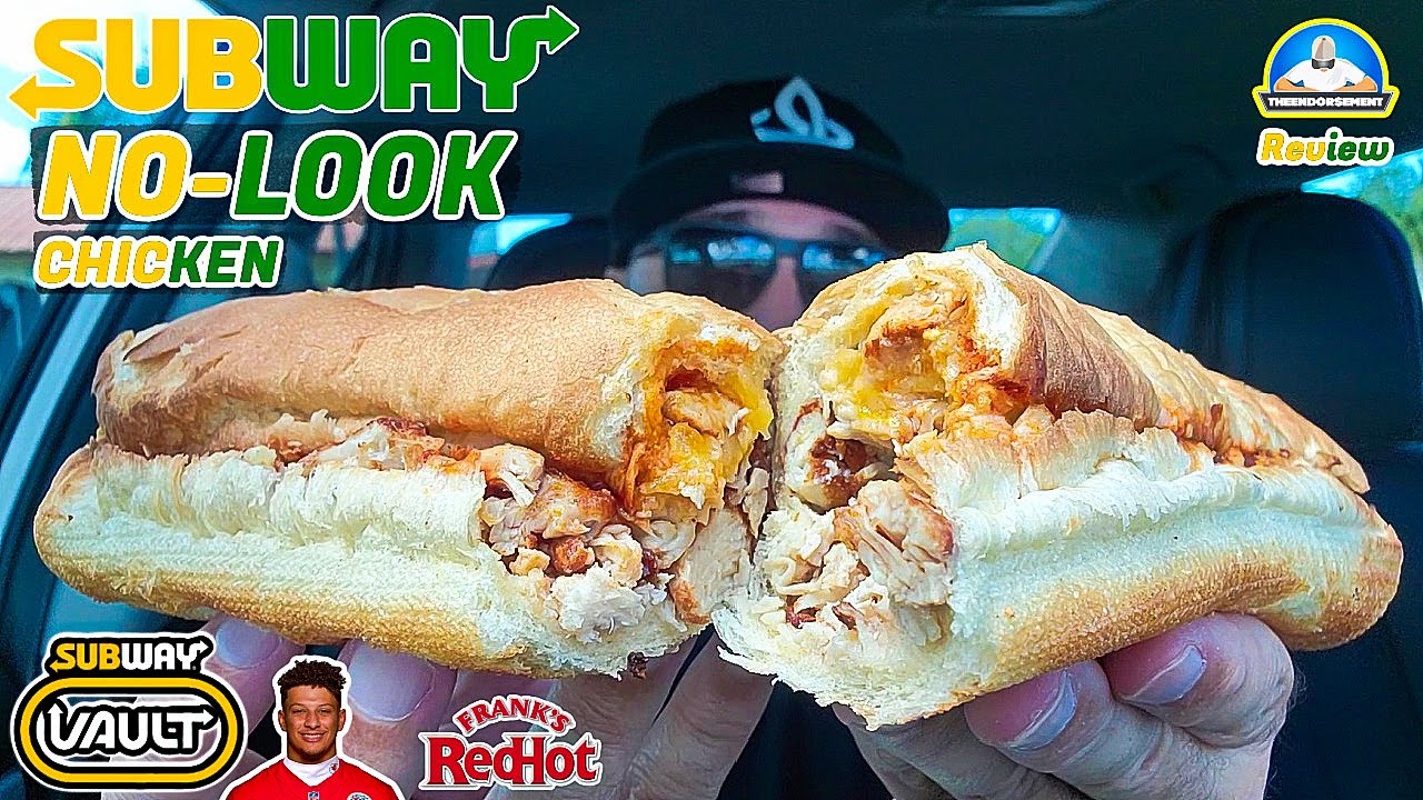 Subway® No-look Chicken Sub Review! 👁️🐔🌯 | Patrick Mahomes Vault Sub | theendorsement