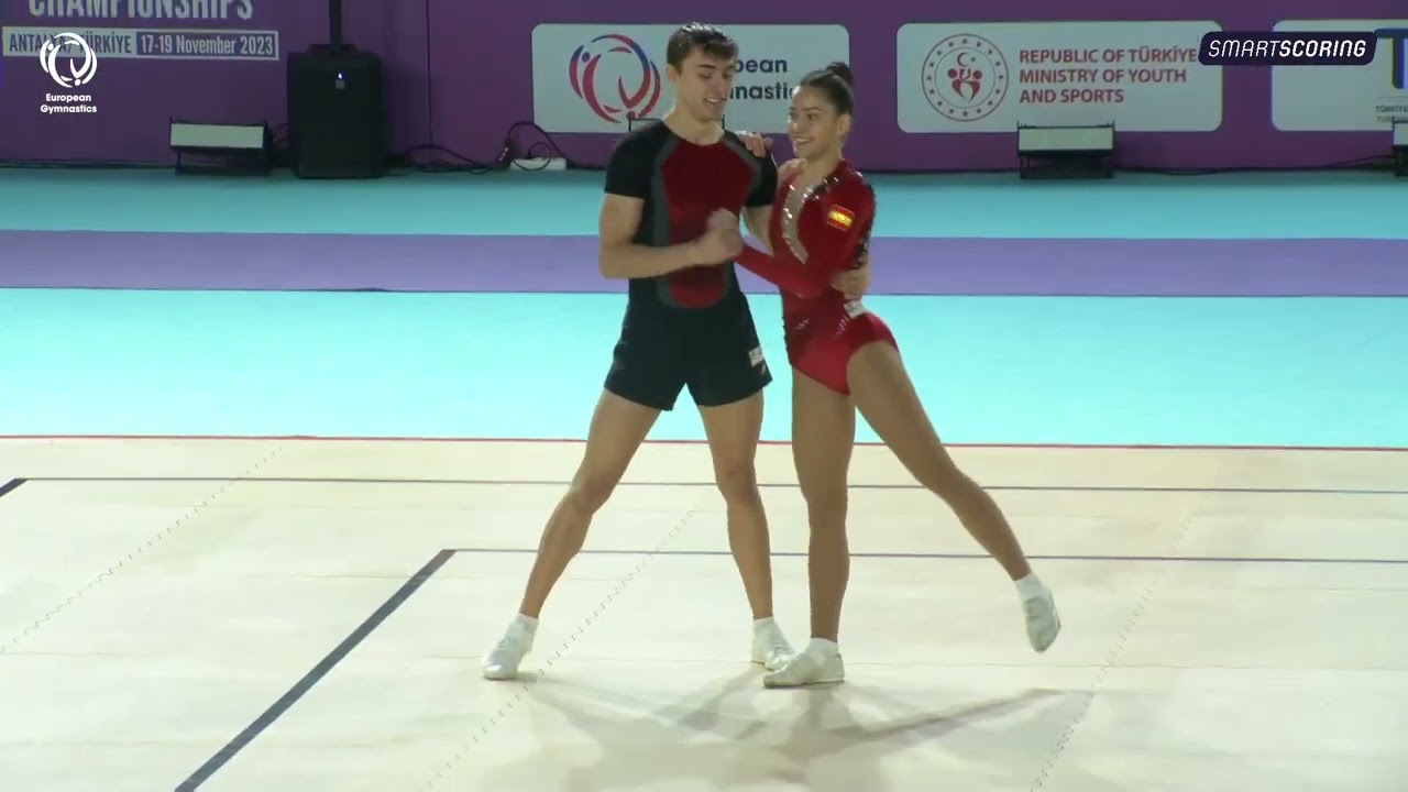 GIL OLMEDA & VIGUER (ESP) - 2023 Aerobics Junior European bronze medallists, Mixed Pairs