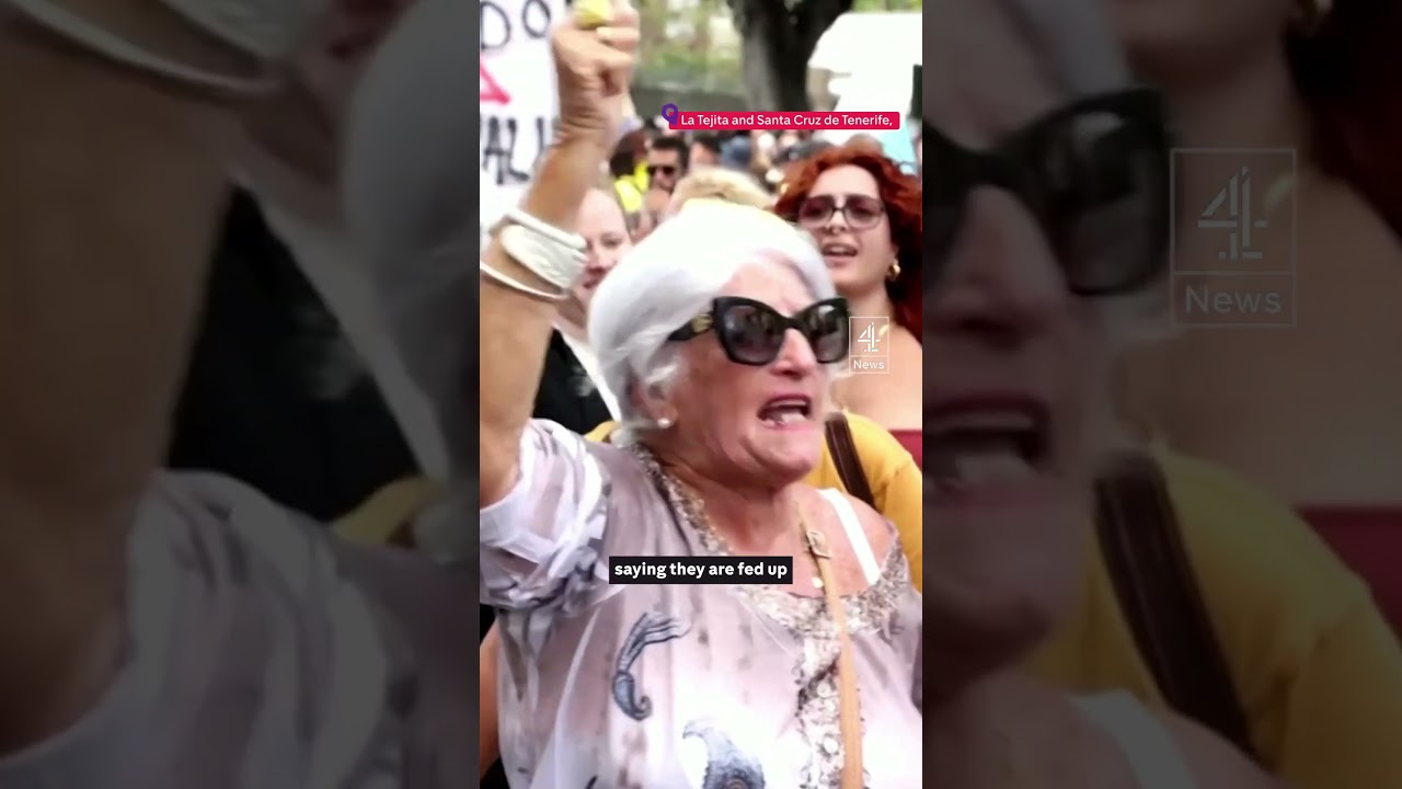 Canary Islands: protesters have &lsquo;had enough&rsquo; of tourists