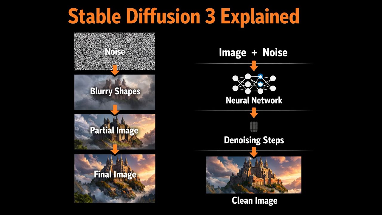 Diffusion Models Explainer. Stable Diffusion 3. The Straight Line to Realism.