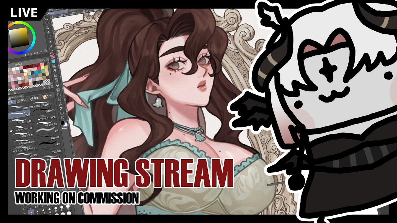 【繪圖台】Drawing Stream! Working on Commission【YUINOIR】 #Vtuber