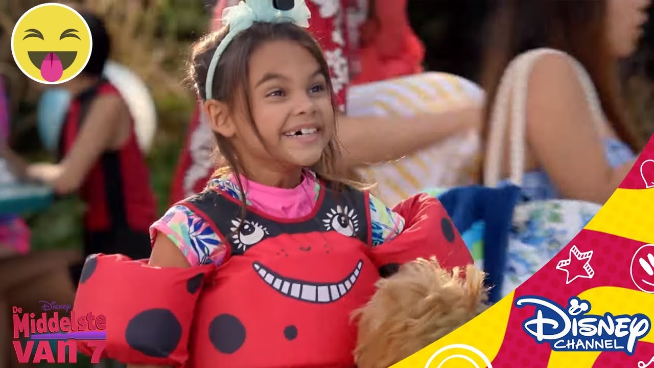 De Middelste van 7 | Uitglijders bij de Aqualympics,  Deel 2 | Disney Channel BE