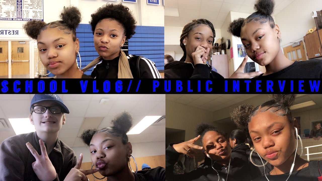 PUBLIC INTERVIEW AT SCHOOL/SCHOOL VLOG 🤭