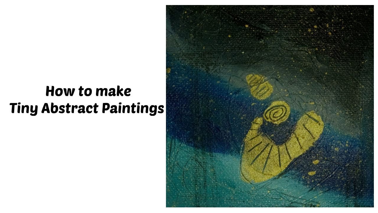 easy abstract painting for beginners / how to make easy abstract paintings