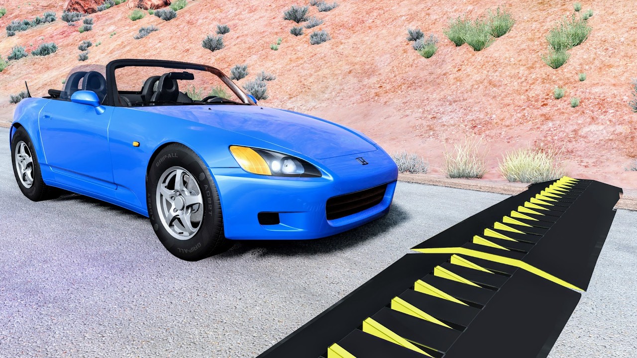 Spike Strip High Speed Crashes #79 – BeamNG Drive | CrashBoomPunk