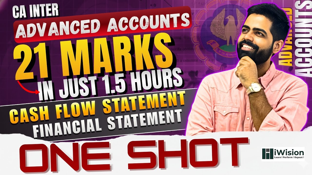 Financial Statement & Cash Flow Statement Quick Revision | CA Vipul Dhall (AIR 43)
