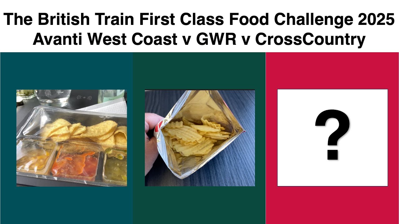 🇬🇧 British Train First Class Food Challenge 2025 - Avanti West Coast v GWR v CrossCountry