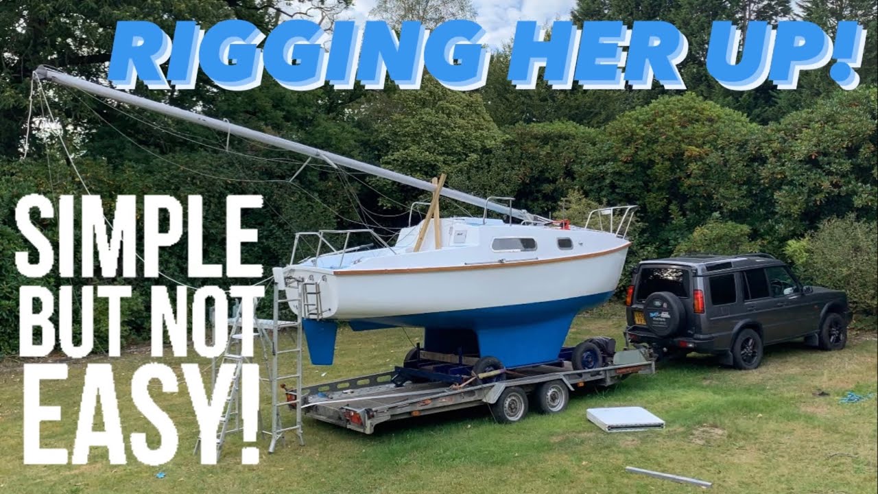 Rigging Up My Sailboat For The First Sail! Sailing Meraki | Ep.21