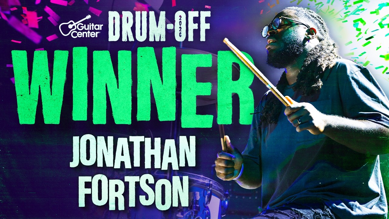 WATCH Guitar Center's 2026 Drum-Off Winner - Jonathan Fortson