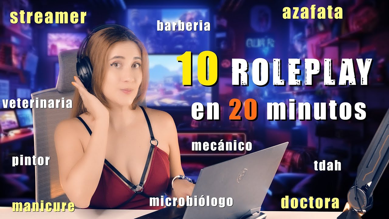 ASMR 10 ROLEPLAY en 20 MINUTOS ! El mejor asmr que veras hoy! | ASMR Español | Asmr with Sasha