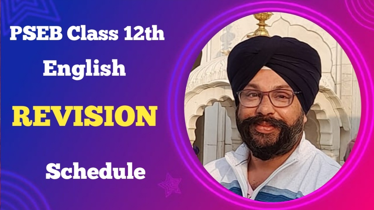 PSEB Class 12th General English Live Revision Schedule on PSEB Scholars