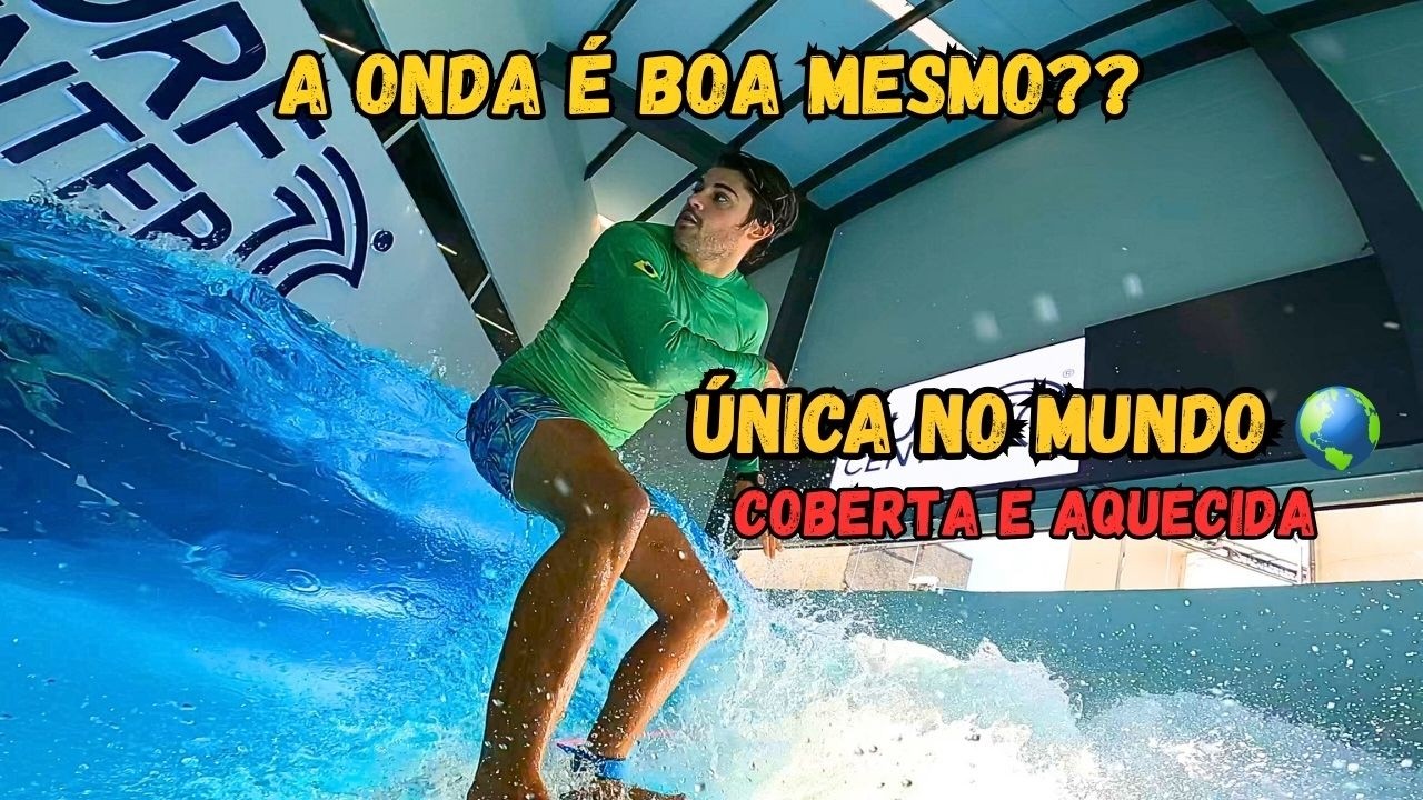 TESTEI A ÚNICA PISCINA DE ONDAS AQUECIDA E COBERTA DO MUNDO!
